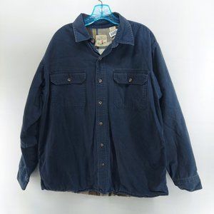 Red Head canvas utility lined buttons jacket size large